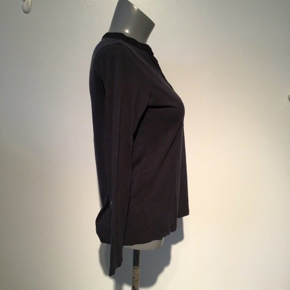 MASSIMO Duitti Long Sleeve Button Front V-Neck Top - Picture 3 of 11